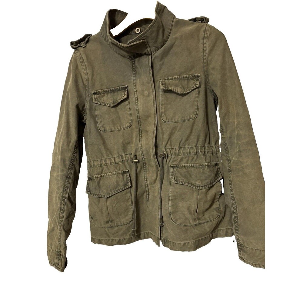 Levi’s Woman’s Boomer Barn Jacket Olive Green Size M Blanket Lined Warm